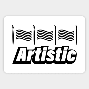 Artistic typography design Magnet